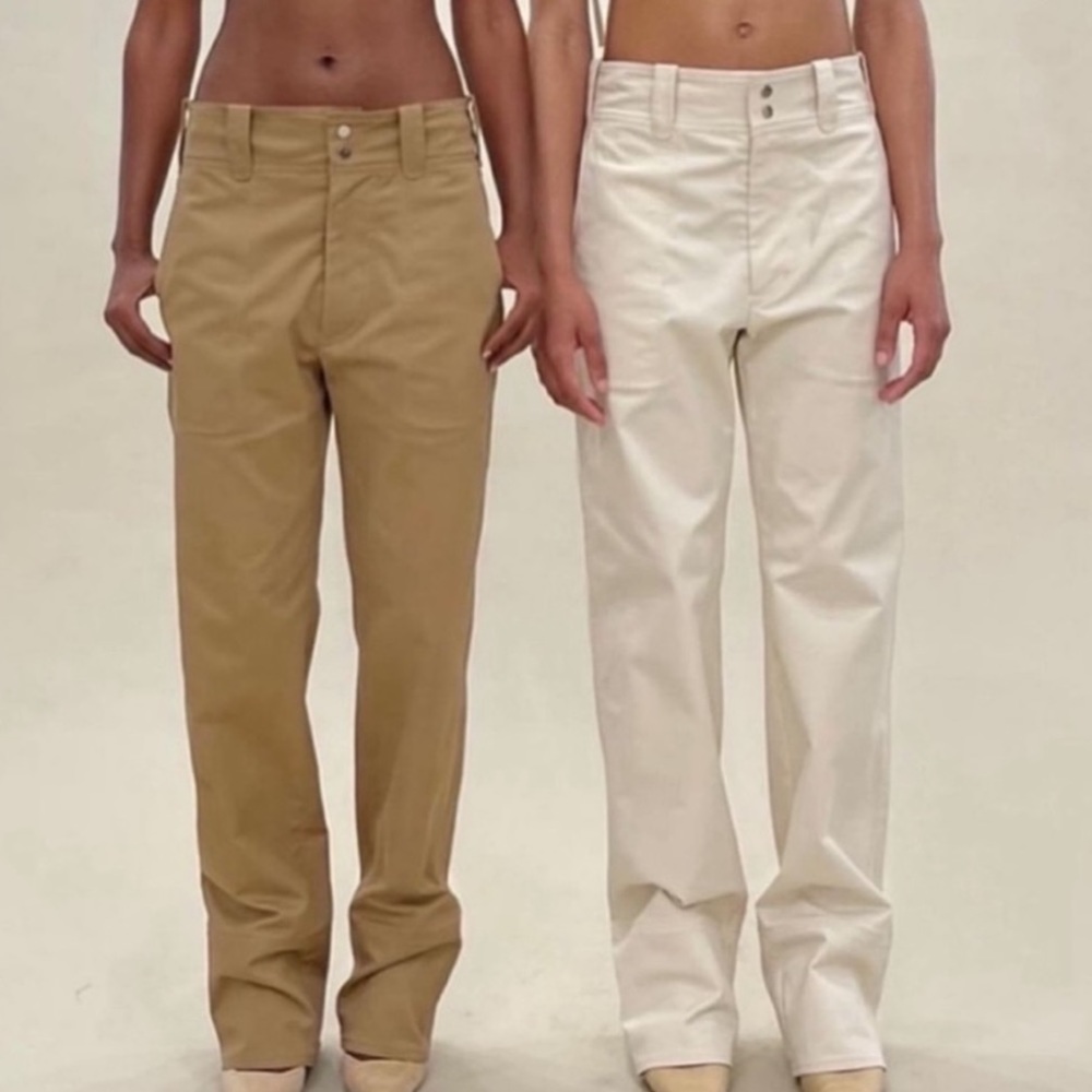 🆕ORSEUND IRIS CREAM CARPENTER PANTS SIZE MEDIUM NWT - Picture 5 of 7